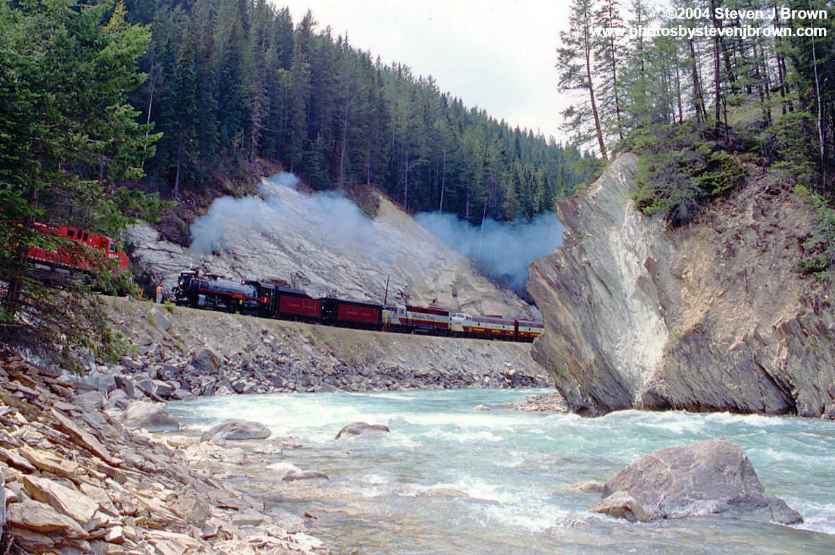 Canadian Pacific 4-6-4 2816 at Palliser, British Columbia