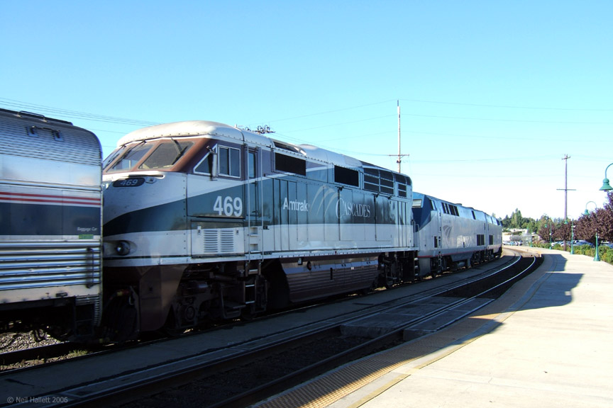Cascades 469 deadhead to Seattle.