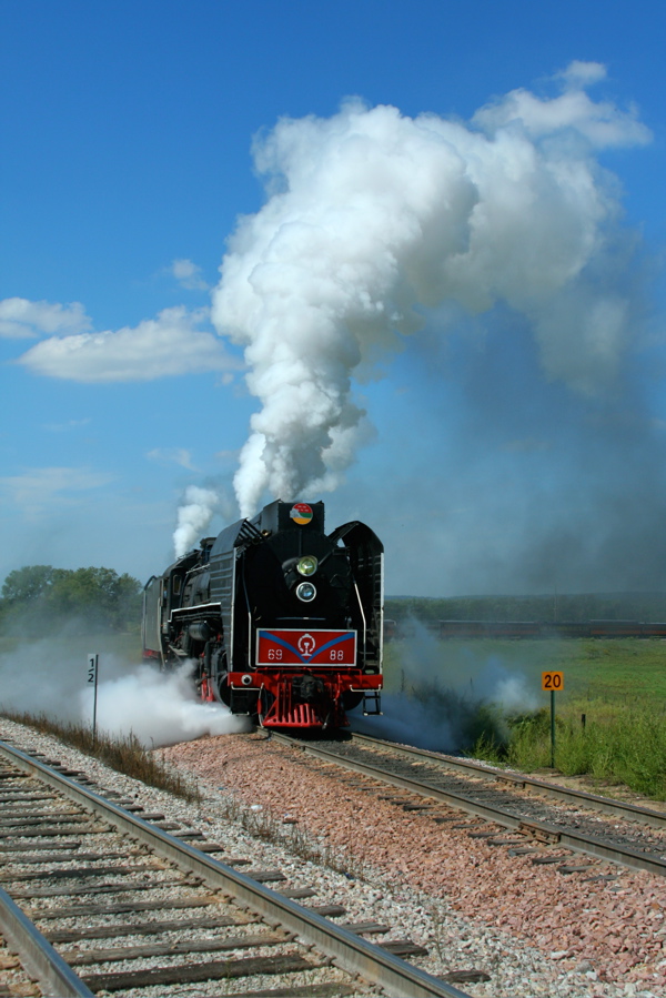 Chinese Steam Locomotives in Iowa.