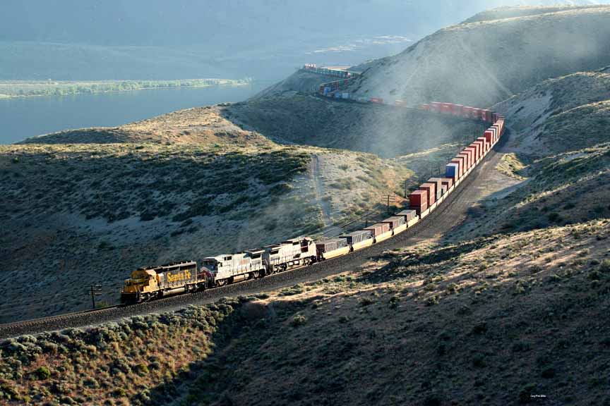 Climbing up from the Columbia River