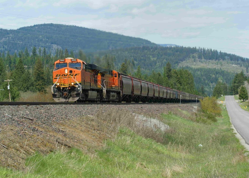 ClimbingThe Westbound Grade At Naples Idaho