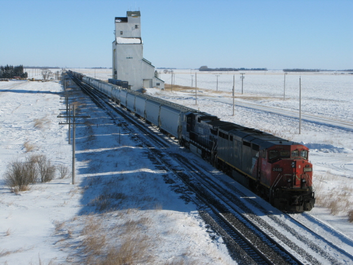 CN 311 passing Harte Elevator