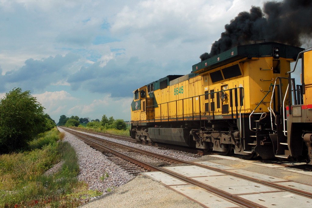 CNW 8646 West at Clyman