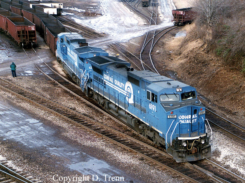 Conrail #6191 work's the yard