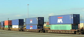 Container Flatcars at the Port of Oakland, CA
