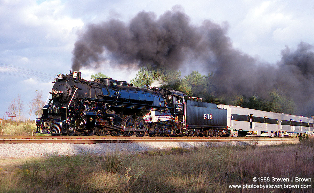 Cotton Belt 819 near Camden, Arkansas