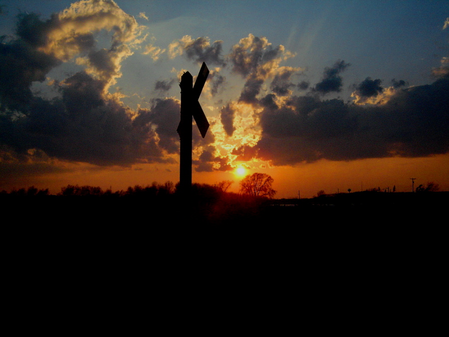 Crossbuck Sunset