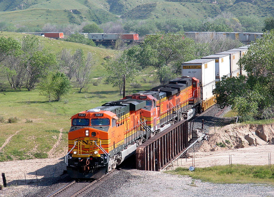 Crossing over Caliente Creek