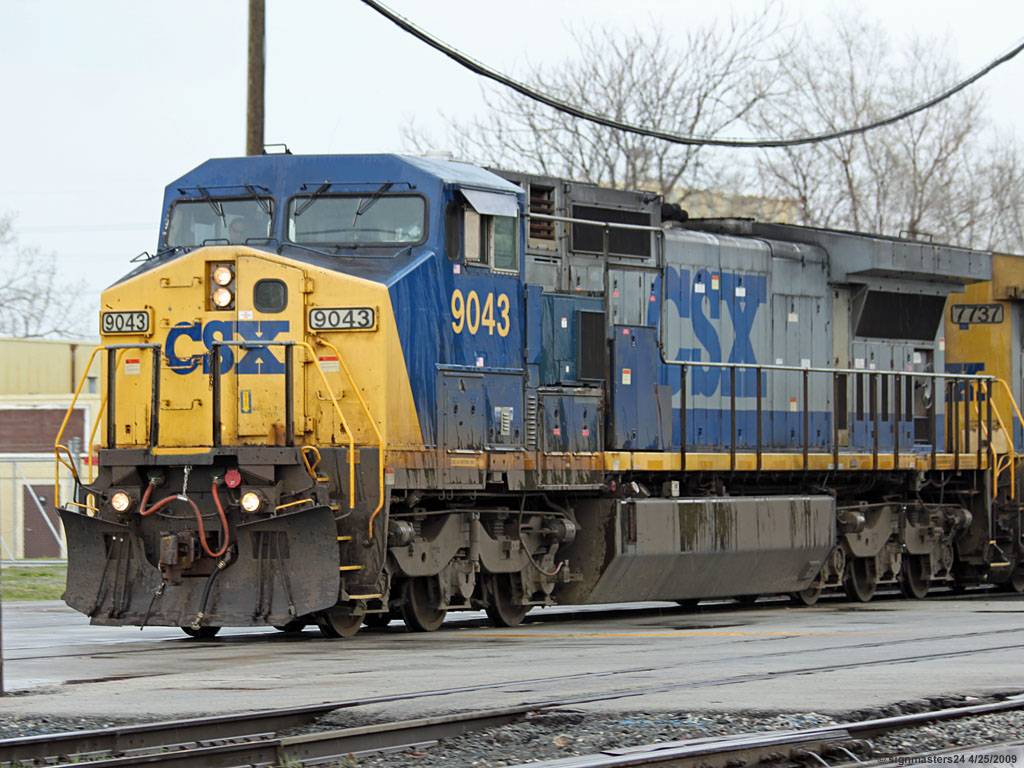 CSX C44-8W #9043 on CSX Dolton, IL