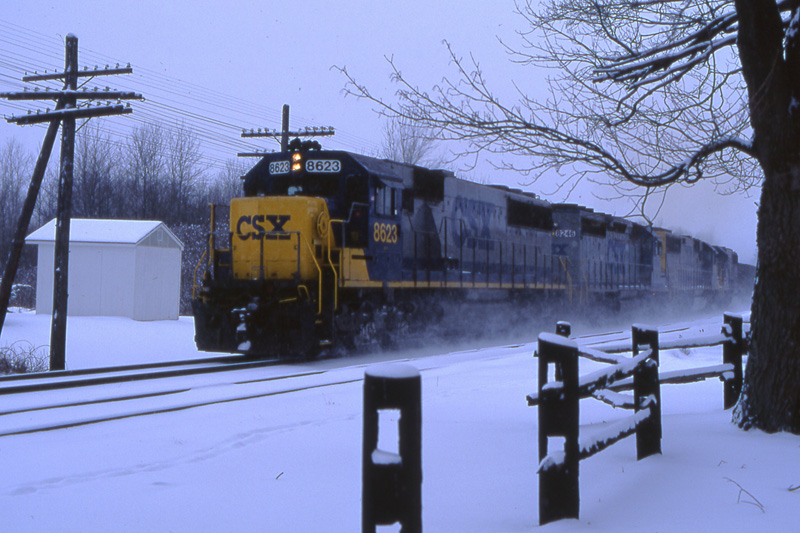 CSX coal train Alden NY