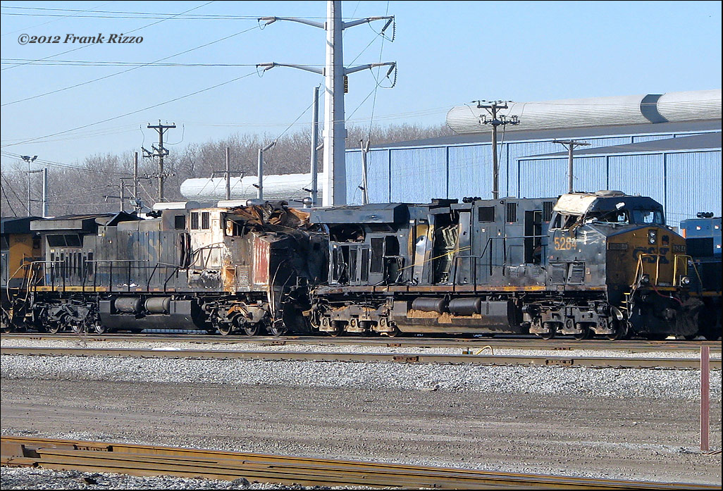 CSX Locomotives from Valparaiso Wreck
