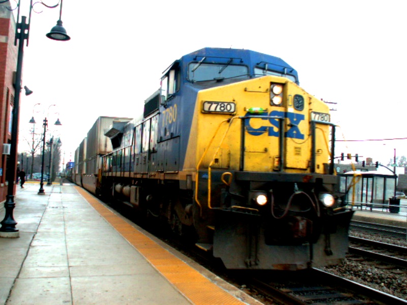 CSX on a UP Train