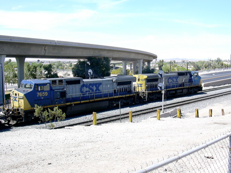 CSX on UP at Yuma, AZ