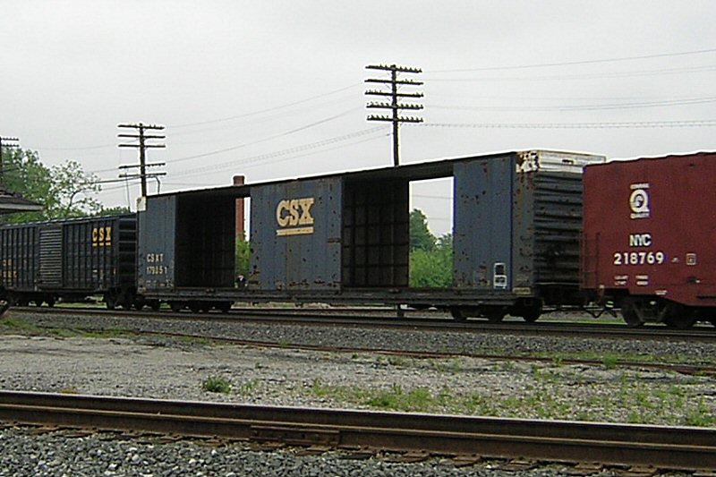 CSXT 179851 , former 8 door 86 foot box
