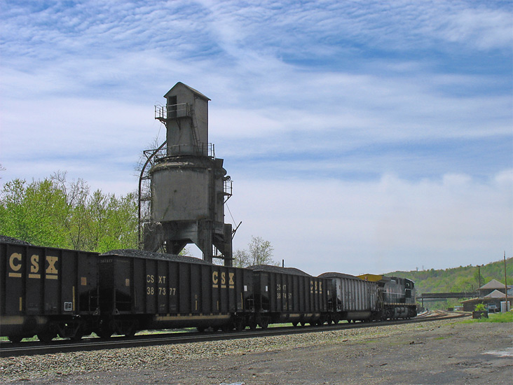 CSXT 454 Starts Shove to Alleghany Summitt
