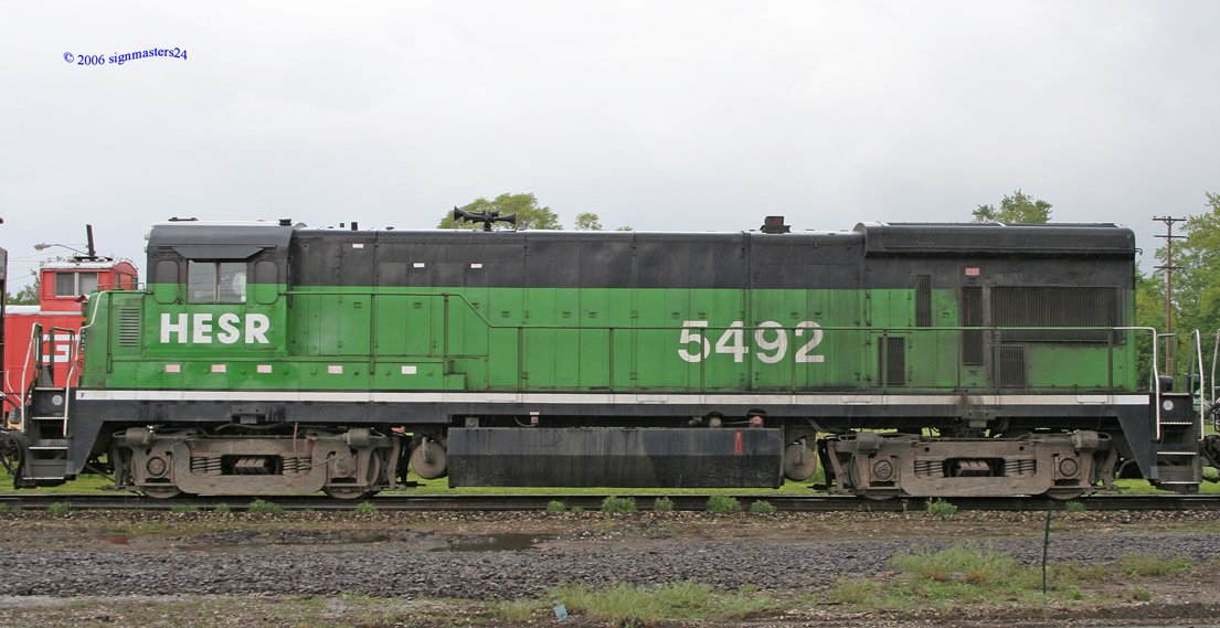 Durand, MI railfan meet HESR 5492
