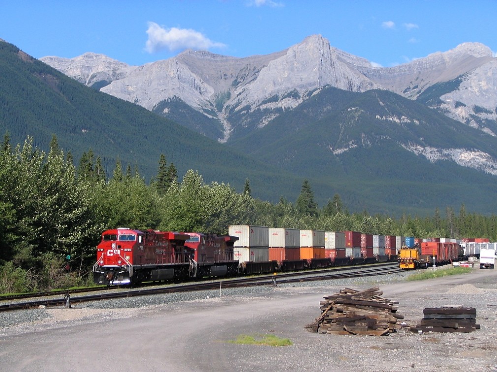 Eastbound Stack Train at Gap Siding