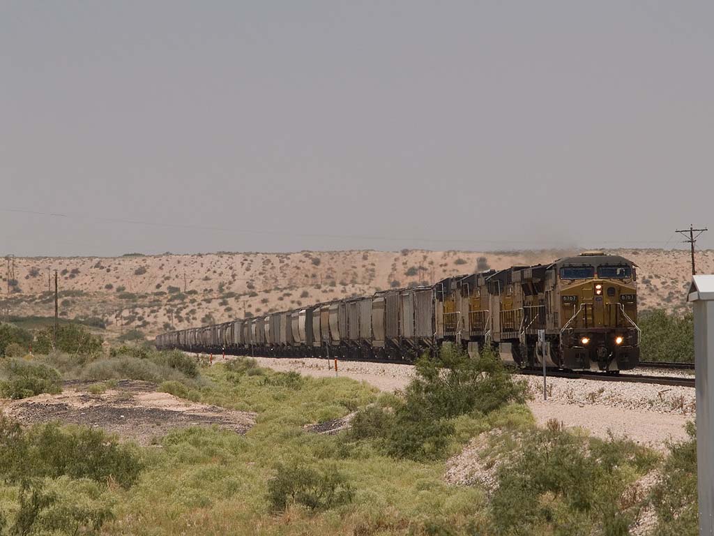 EB empty grain train