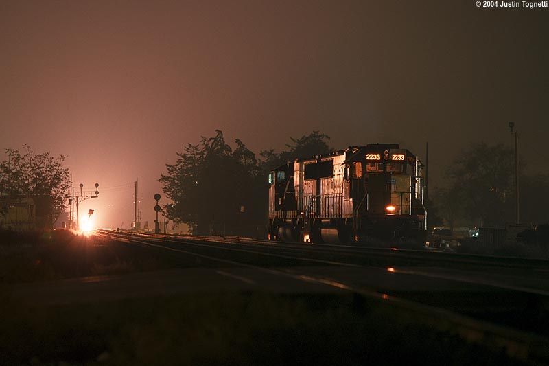 Foggy night in Tehachapi