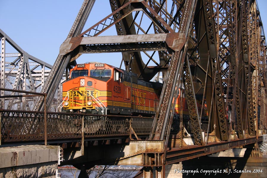 Frisco Bridge - BNSF 4528 - C44-9W - M.J. Scanlon
