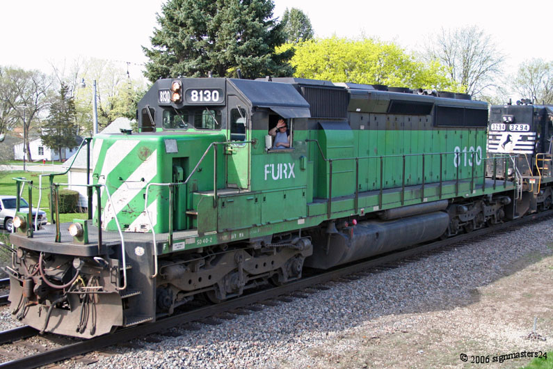 FURX #8130 SD40-2, Rochelle, IL 2006
