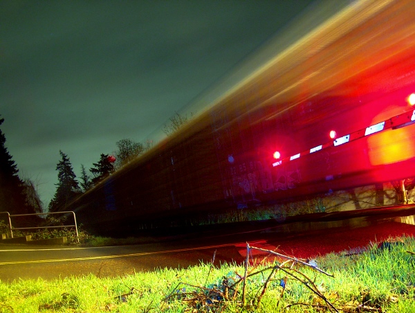 glowing red