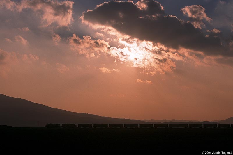 Hollister-bound at sunset