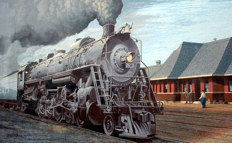 IC Steam on the Flood Wall in Paducah, KY