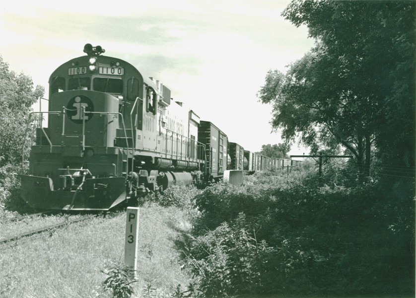 Illinois Central #291 near S. Pekin Illinois