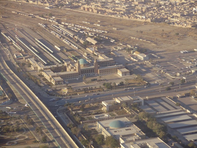 Iraqi Train Yard from Helicopter View