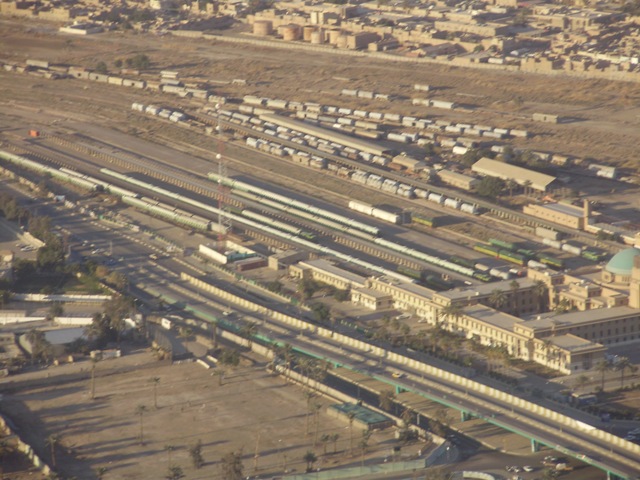Iraqi Train Yard from Helicopter View