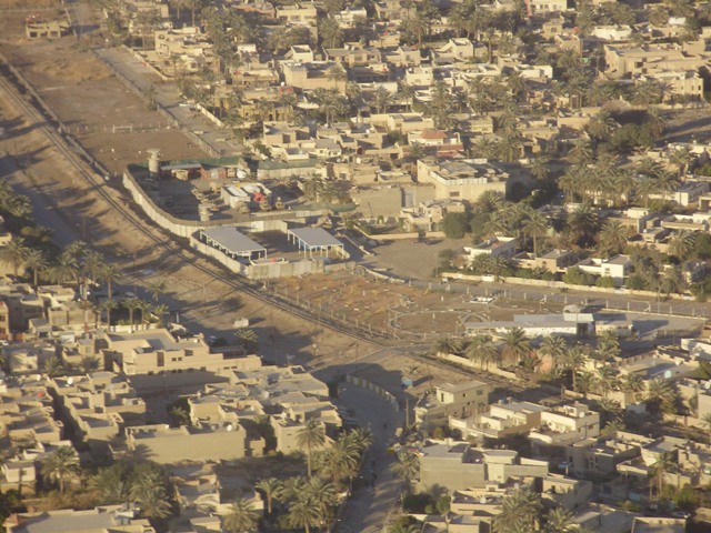 Iraqi Train Yard from Helicopter View