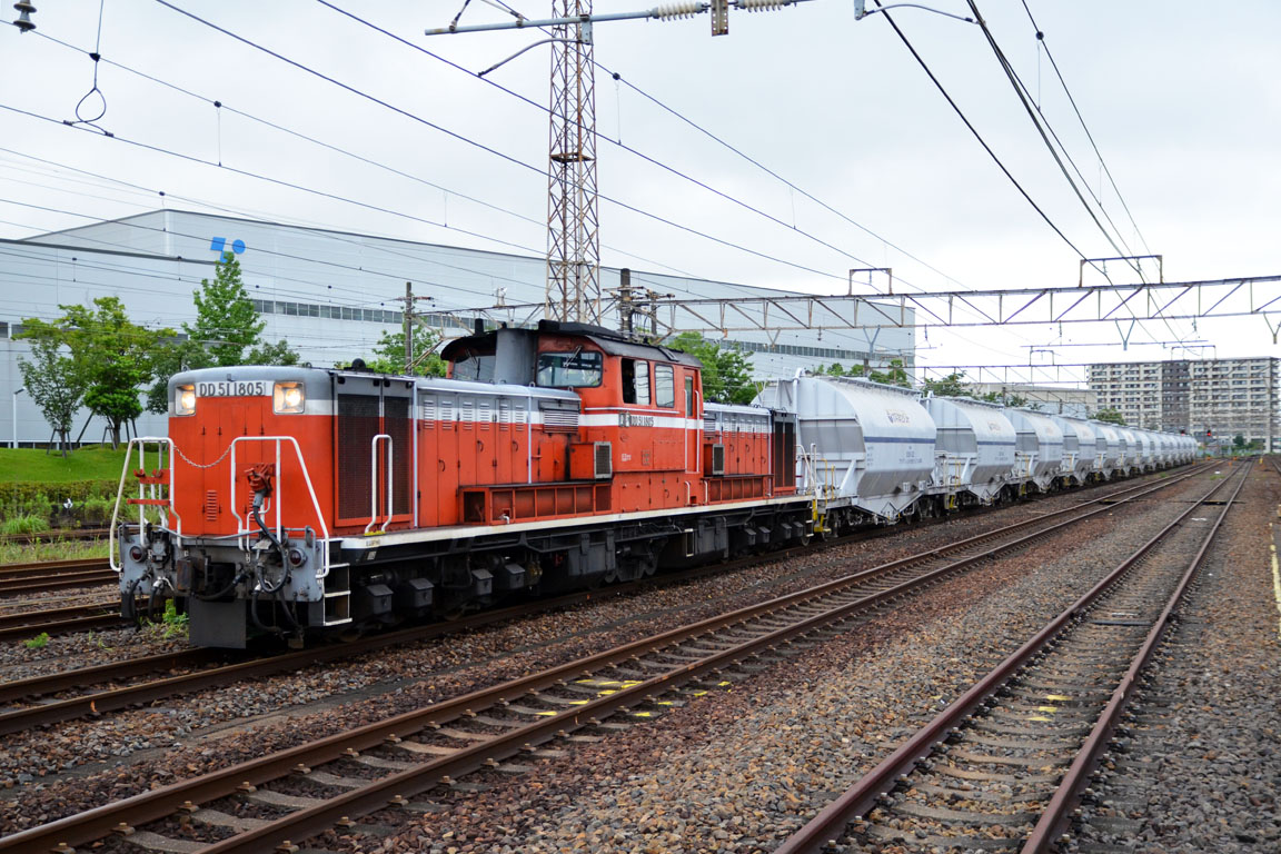 JR-Freight model DD51, DD511805 at Oobu