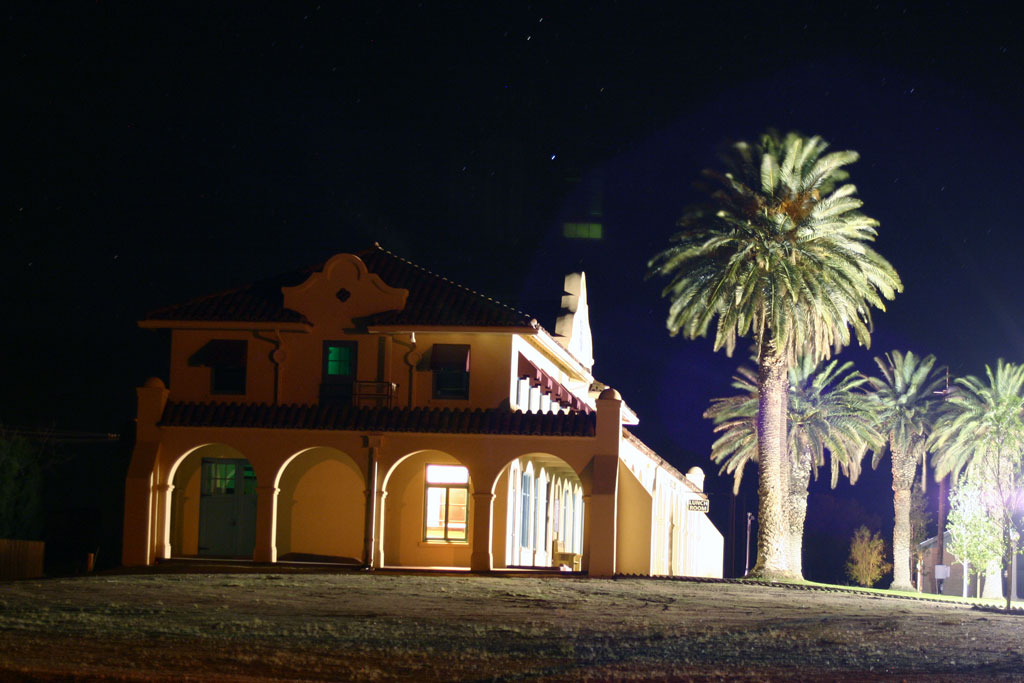 Kelso after dark side view
