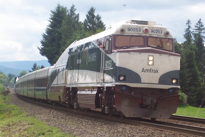 Light shines on train #506