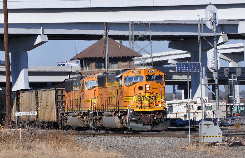 Loaded coal train