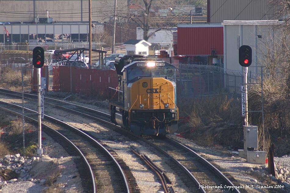 Looking for Work - CSXT 4718 - SD70MAC - M.J. Scanlon