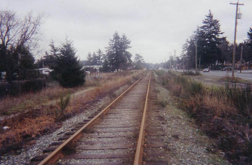 Looking south