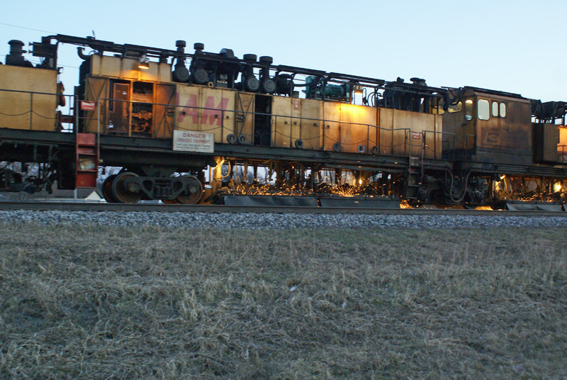 Loram eastbound on CP mainline