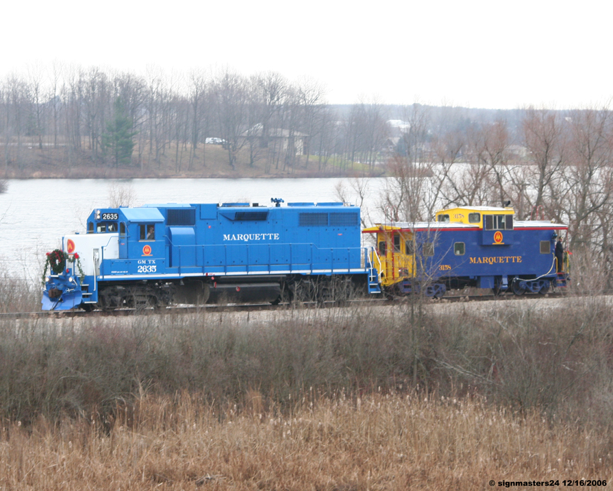 Marquette Rail Santa Special Half Moon Lake