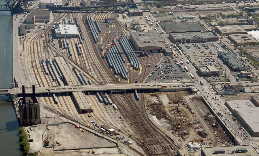 Metra Yard from 103 Floors Up