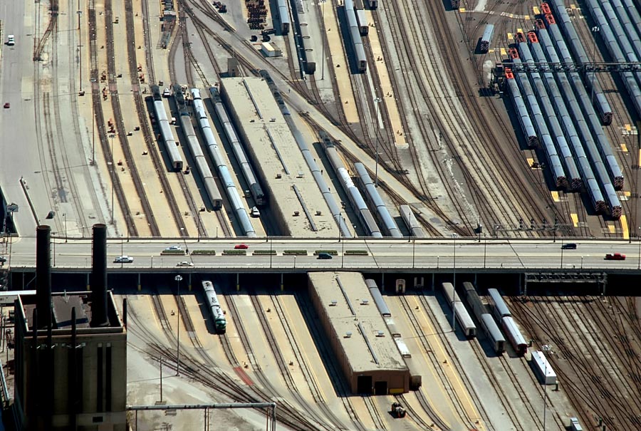 Metra Yard from 103 Floors Up
