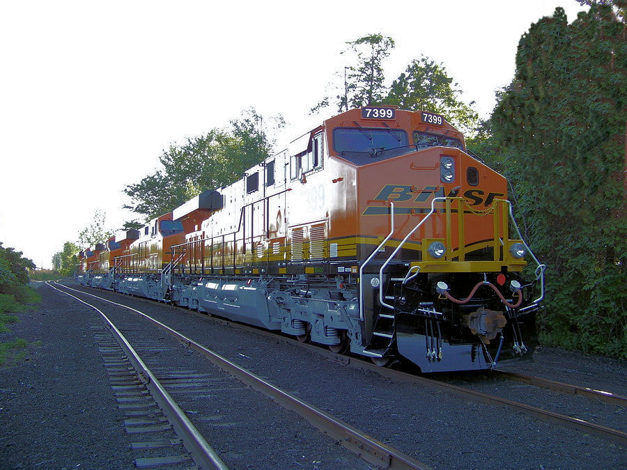 New GE Locomotives at Erie PA .