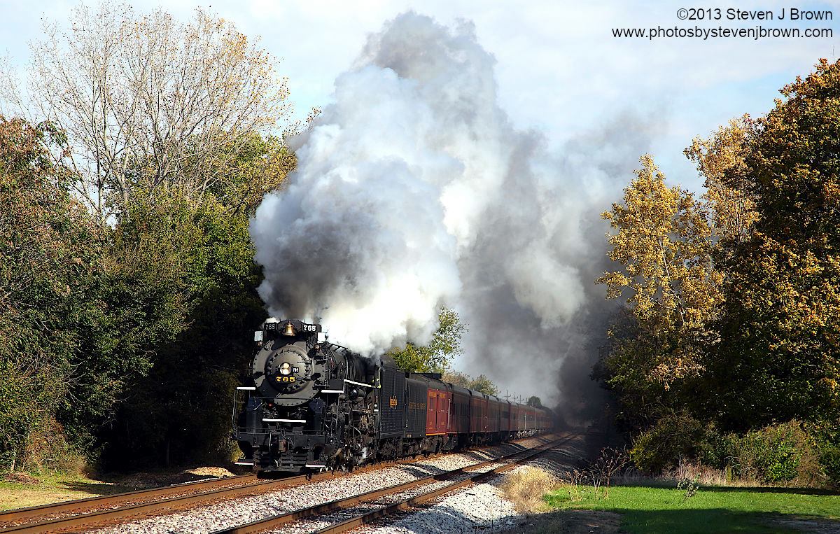 Nickel Plate 765 at Colburn, Indiana