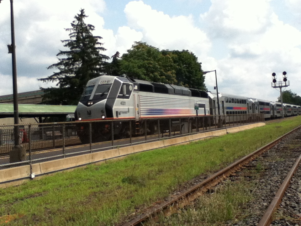 NJT and the bright sun