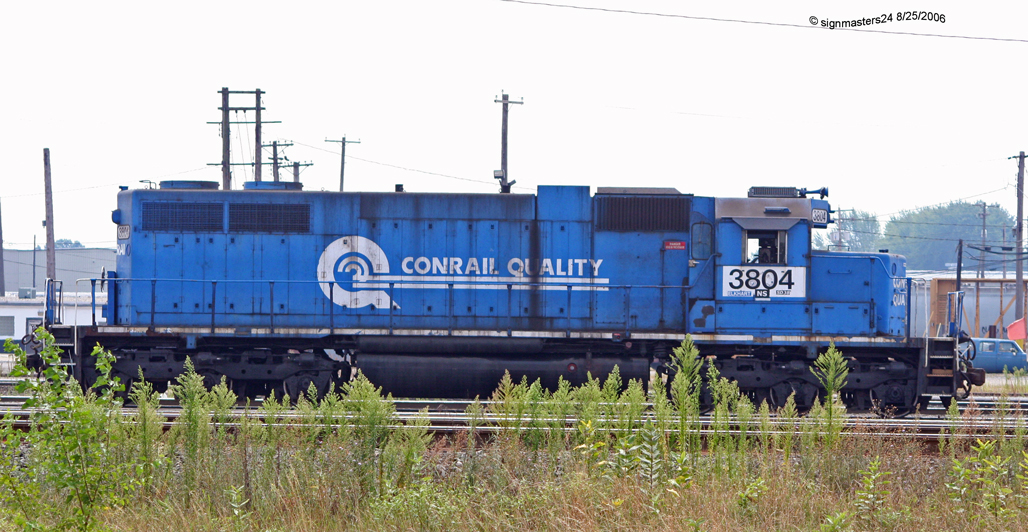 NS #3804 sitting in R. Young yard Elkhart, IN