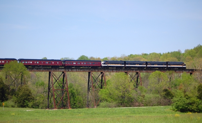 NS 955 crossing Pope Lick Trestle