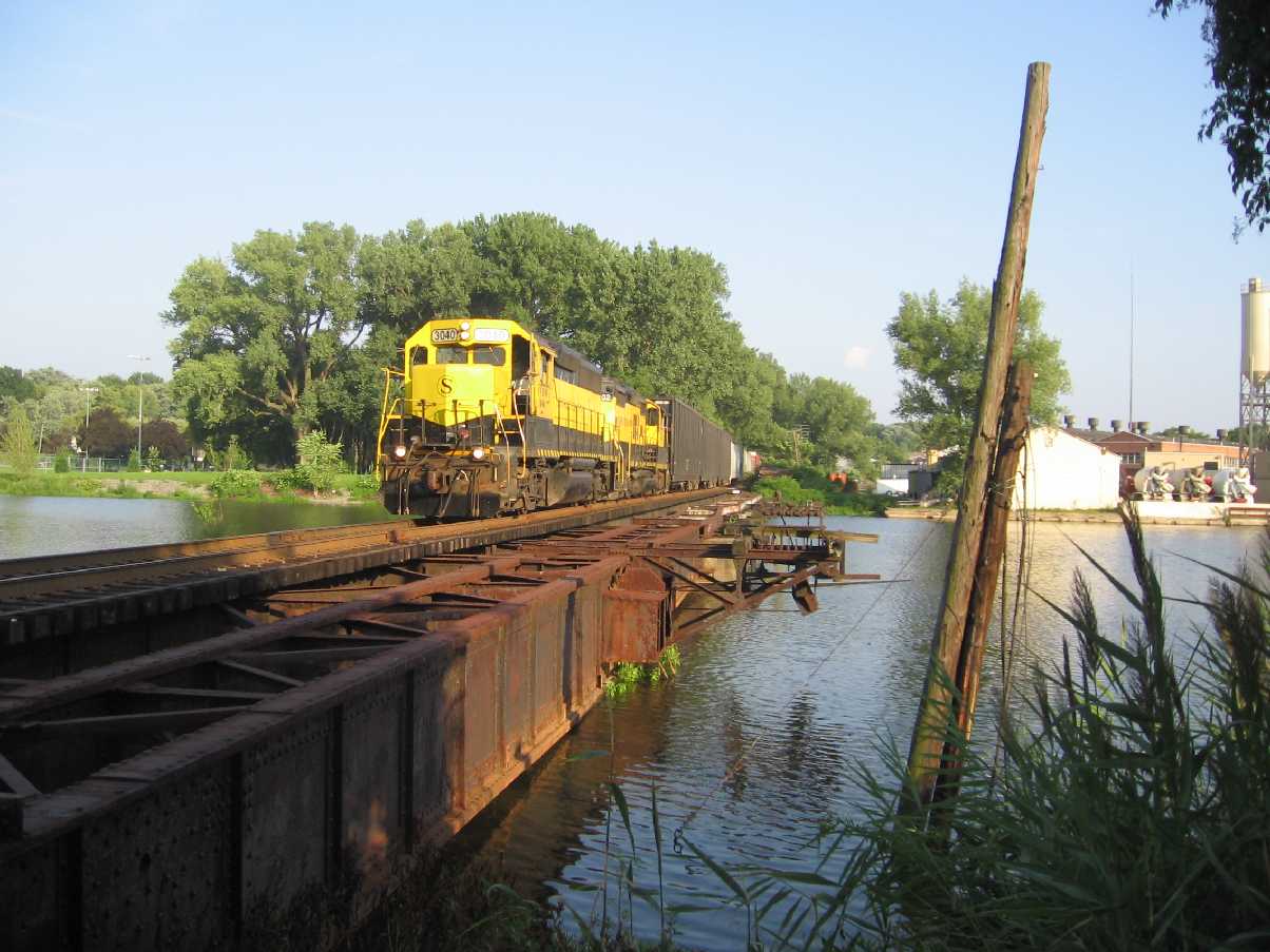 NYS&W crosses Hackensack River