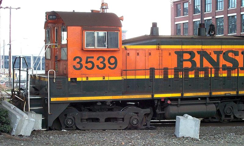 On the ground BNSF 3539