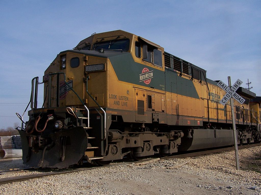 Only one CNW AC4400CW remaining and it's 8828!